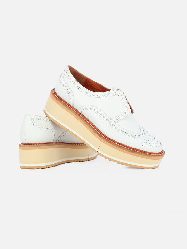 Clergerie DERBIES - BECKA White Calfskin