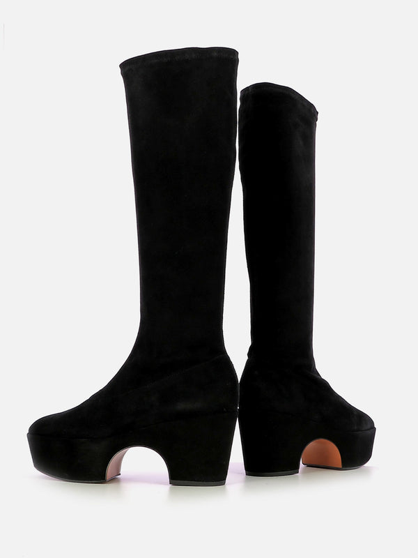 Clergerie NASHI Suede Stretch Black