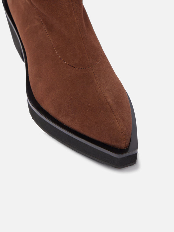 Clergerie TENNY Suede Stretch Brown