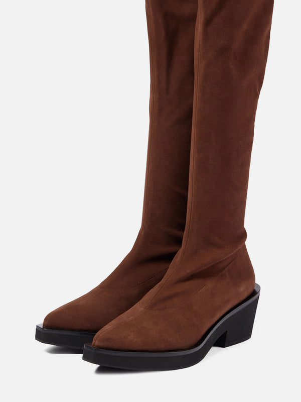 Clergerie TENNY Suede Stretch Brown