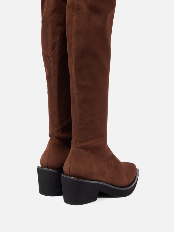 Clergerie TENNY Suede Stretch Brown