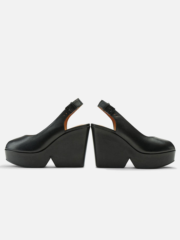 Clergerie WEDGES - DYLAN Wedges Lambskin Black