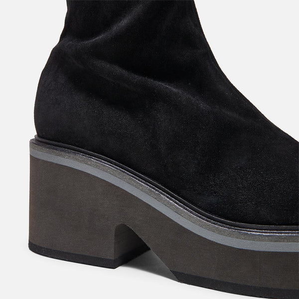 Clergerie HIGH BOOTS - ANKI Boots Black Suede Lambskin
