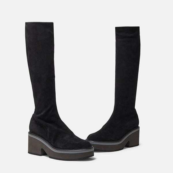 Clergerie HIGH BOOTS - ANKI Boots Black Suede Lambskin
