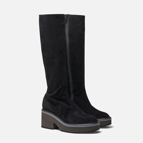 Clergerie HIGH BOOTS - ANKI Boots Black Suede Lambskin