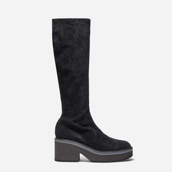 clergerie HIGH BOOTS - ANKI boots black suede lambskin