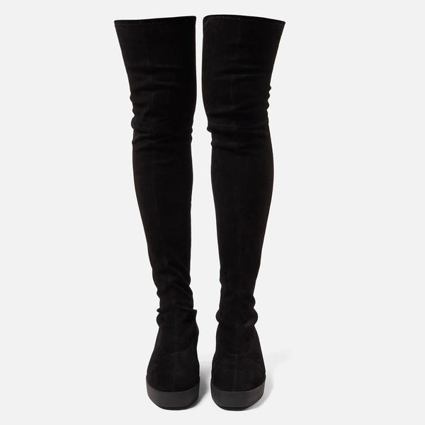 Clergerie HIGH BOOTS - LORNA High Boots Stretch Suede Lambskin Black