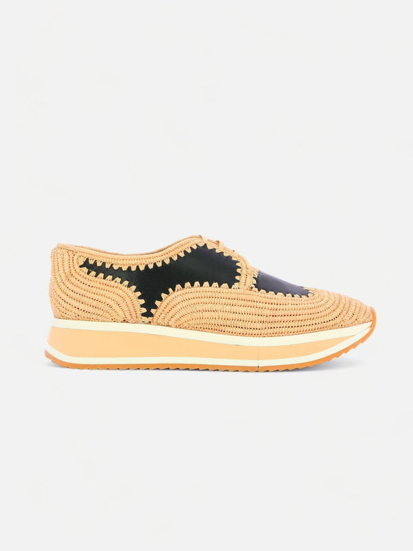 clergerie SNEAKERS - ONEIL sneakers calfskin black and straw