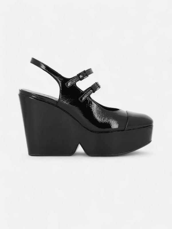 clergerie WEDGES - BONITA pumps varnished goatskin black