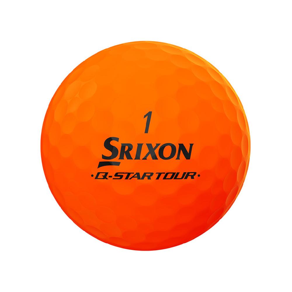 Cleveland Golf Q-STAR TOUR DIVIDE Golf Balls – BRITE Yellow/Orange