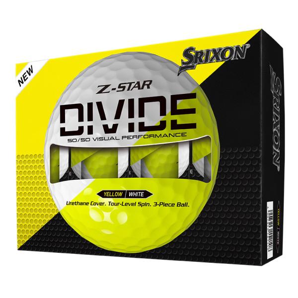 cleveland golf Z-STAR DIVIDE Golf Balls – White / Tour Yellow