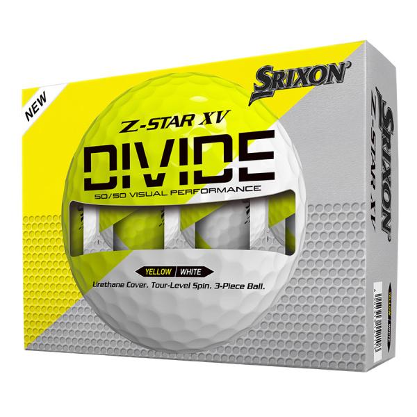 cleveland golf Z-STAR XV DIVIDE Golf Balls – White / Tour Yellow
