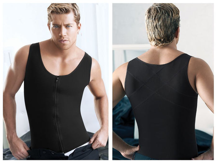 clever moda Ann Chery 2034 Latex Men Girdle Body Shaper Color Black