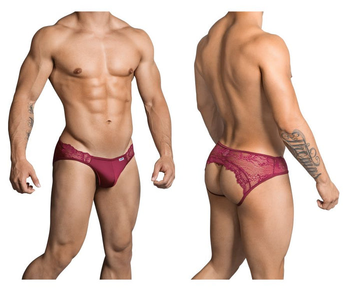 clever moda CandyMan 99312X Jockstrap Color Burgundy
