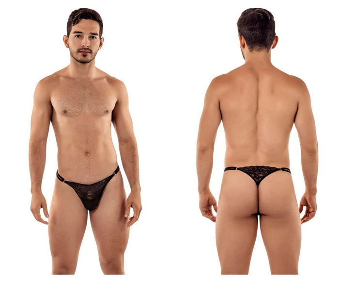 clever moda CandyMan 99421 Lace G-String Thongs Color Black