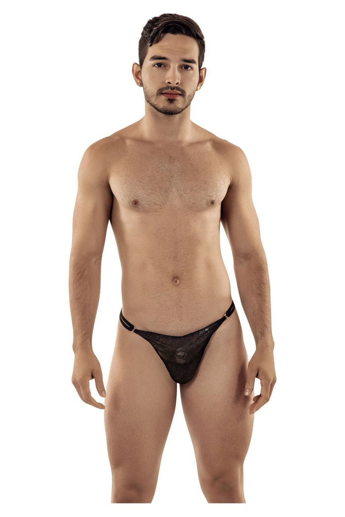 Clever Moda CandyMan 99421X Lace G-String Thongs Color Black