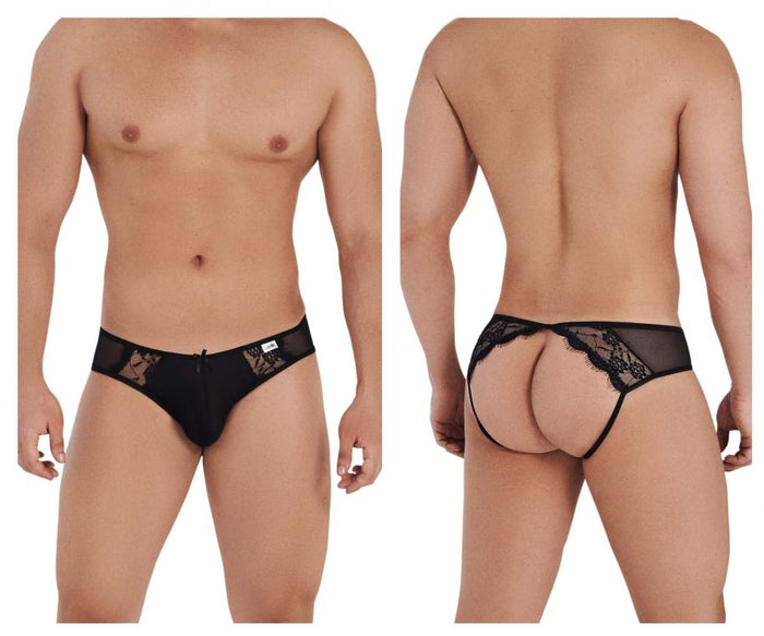 clever moda CandyMan 99538 Lace Jockstrap Color Black