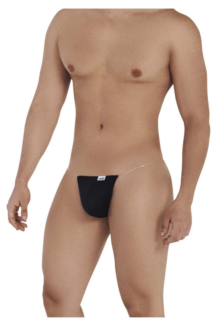 Clever Moda CandyMan 99548 Invisible Micro Thongs Color Black