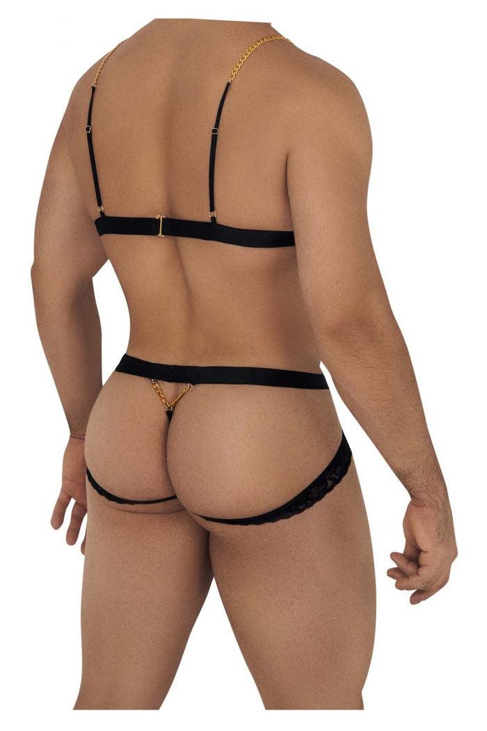 Clever Moda CandyMan 99582 Harness-Jockstrap Outfit Color Black