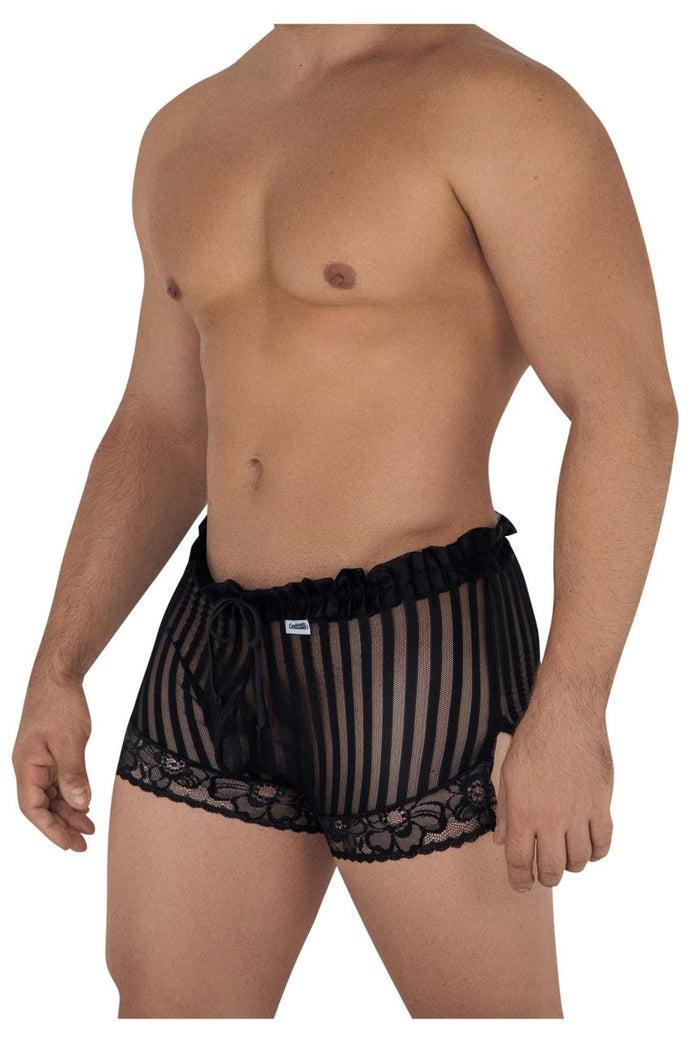 Clever Moda CandyMan 99601X Lounge Pajama Shorts Color Black