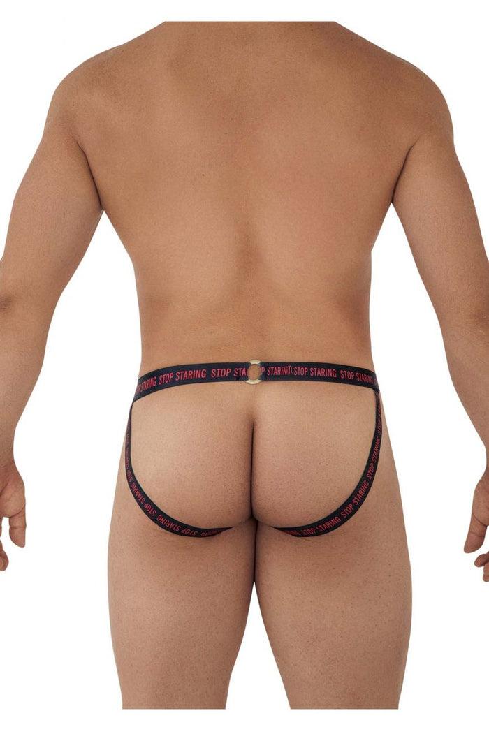 Clever Moda CandyMan 99619 Stop Staring Lace Jockstrap Color Red