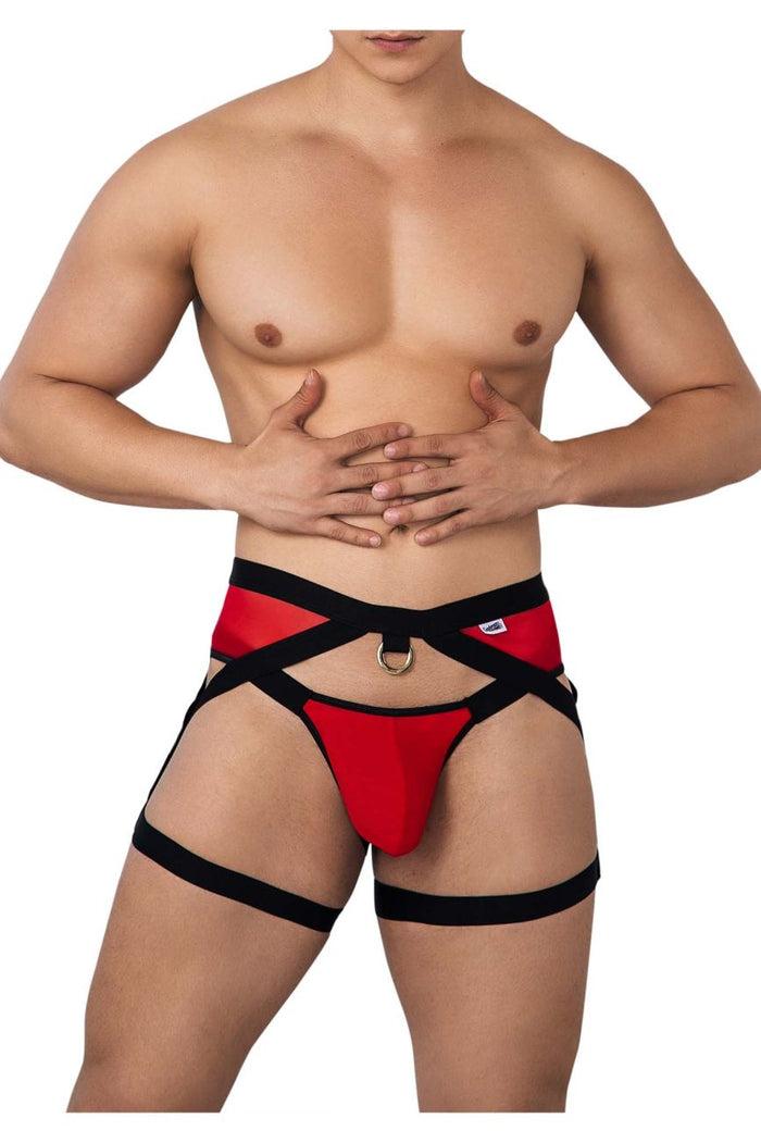 Clever Moda CandyMan 99623 Garter Jockstrap Color Red