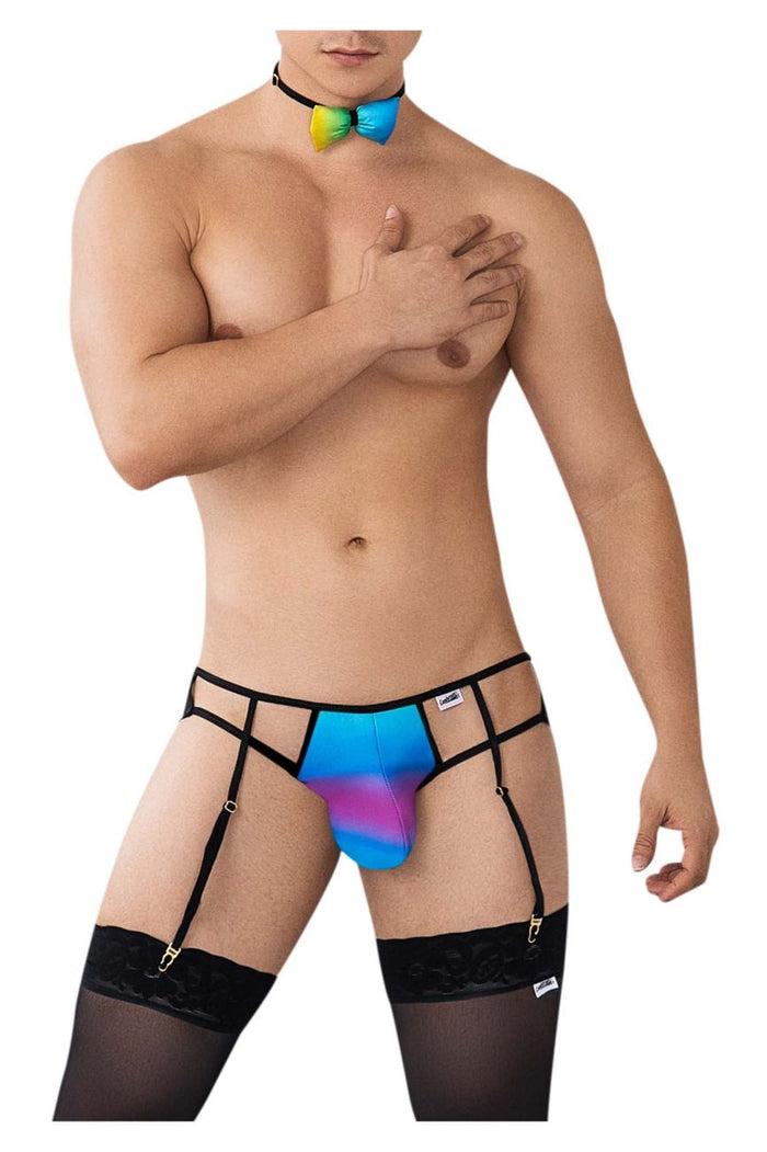 Clever Moda CandyMan 99630 Garter Jockstrap Color Rainbow