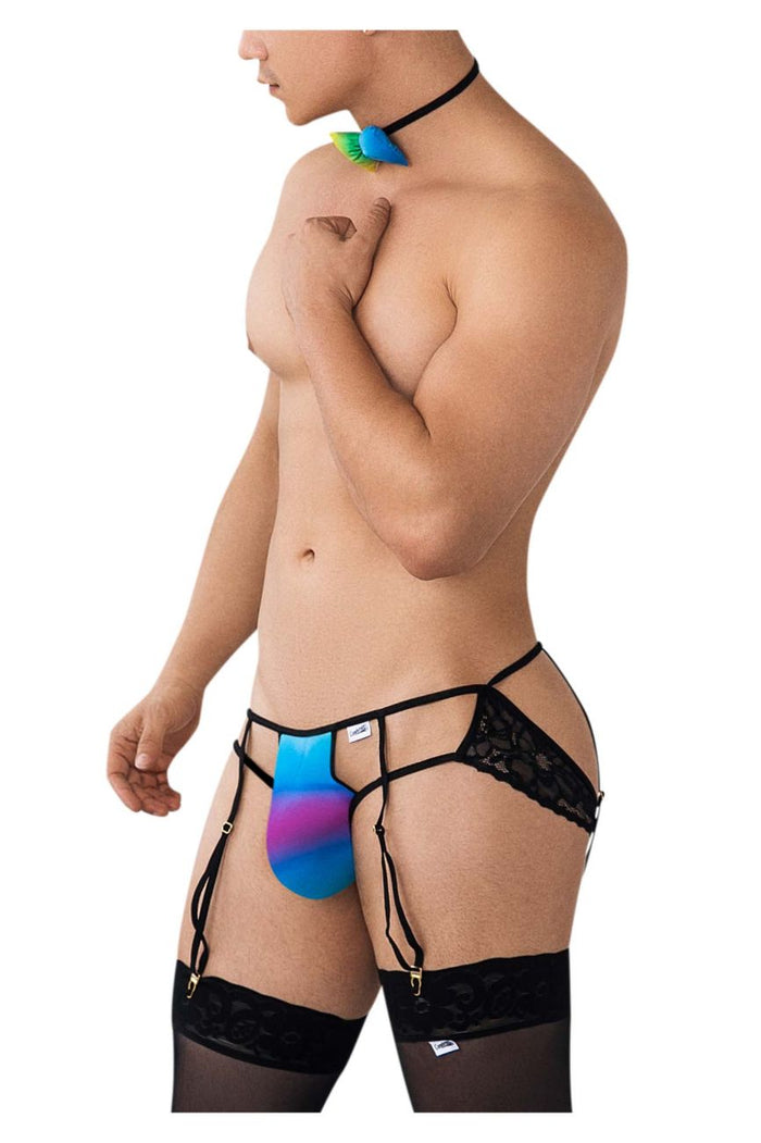 Clever Moda CandyMan 99630 Garter Jockstrap Color Rainbow