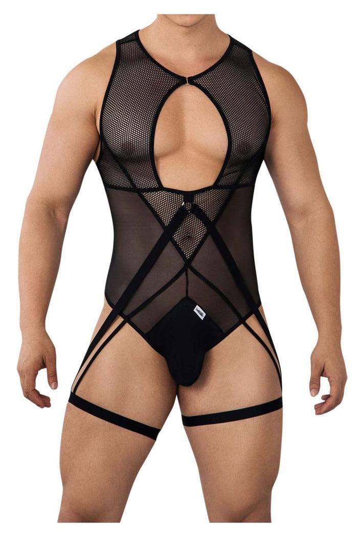 Clever Moda CandyMan 99650X Mesh Bodysuit Color Black