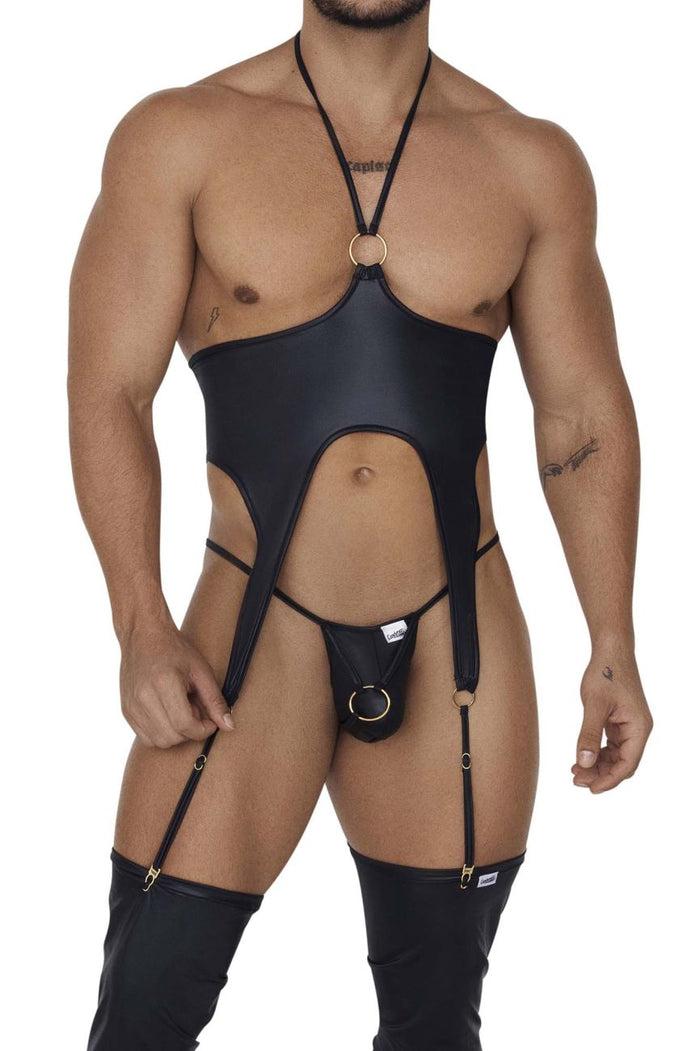 Clever Moda CandyMan 99656 Harness Jock Two Piece Set Color Black