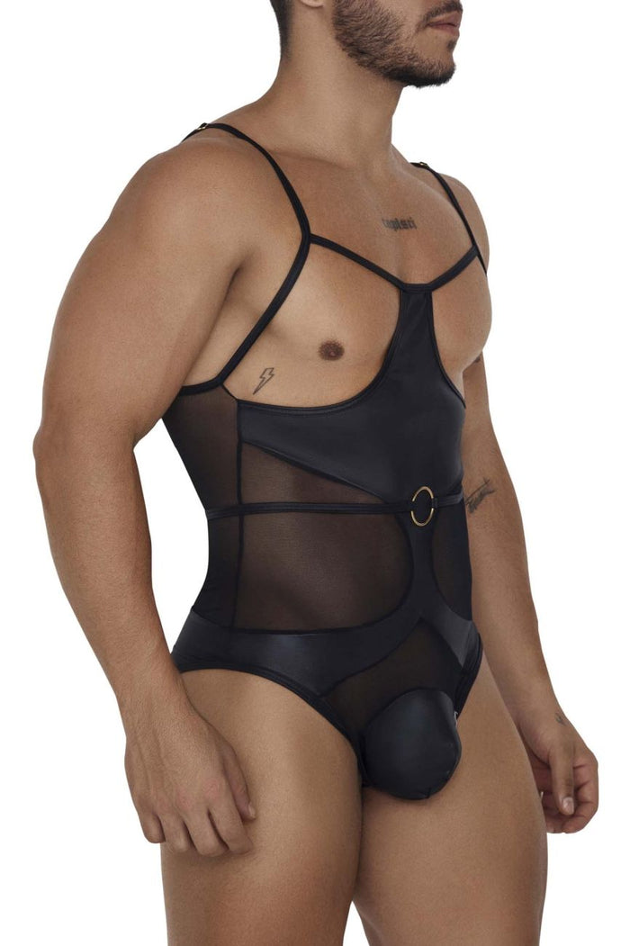 Clever Moda CandyMan 99670X Harness Bodysuit Color Black