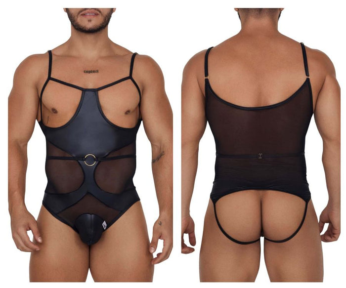 clever moda CandyMan 99670X Harness Bodysuit Color Black