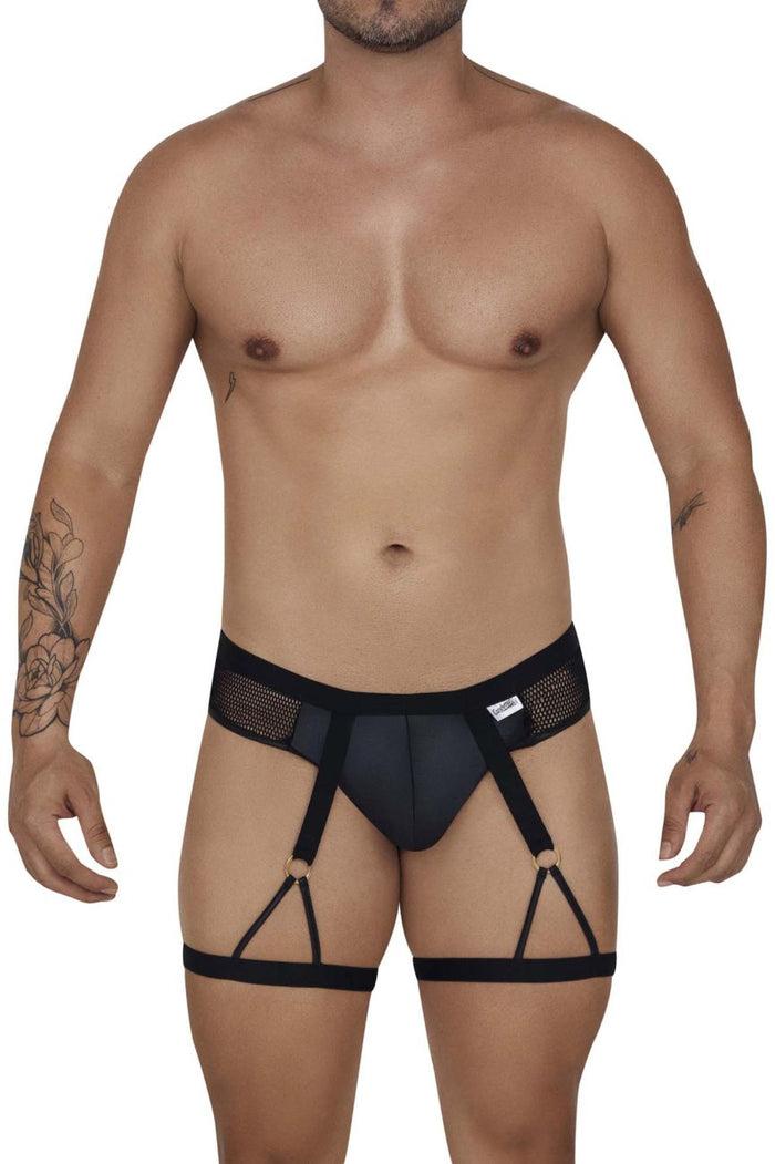 Clever Moda CandyMan 99684 Garter Briefs Color Black