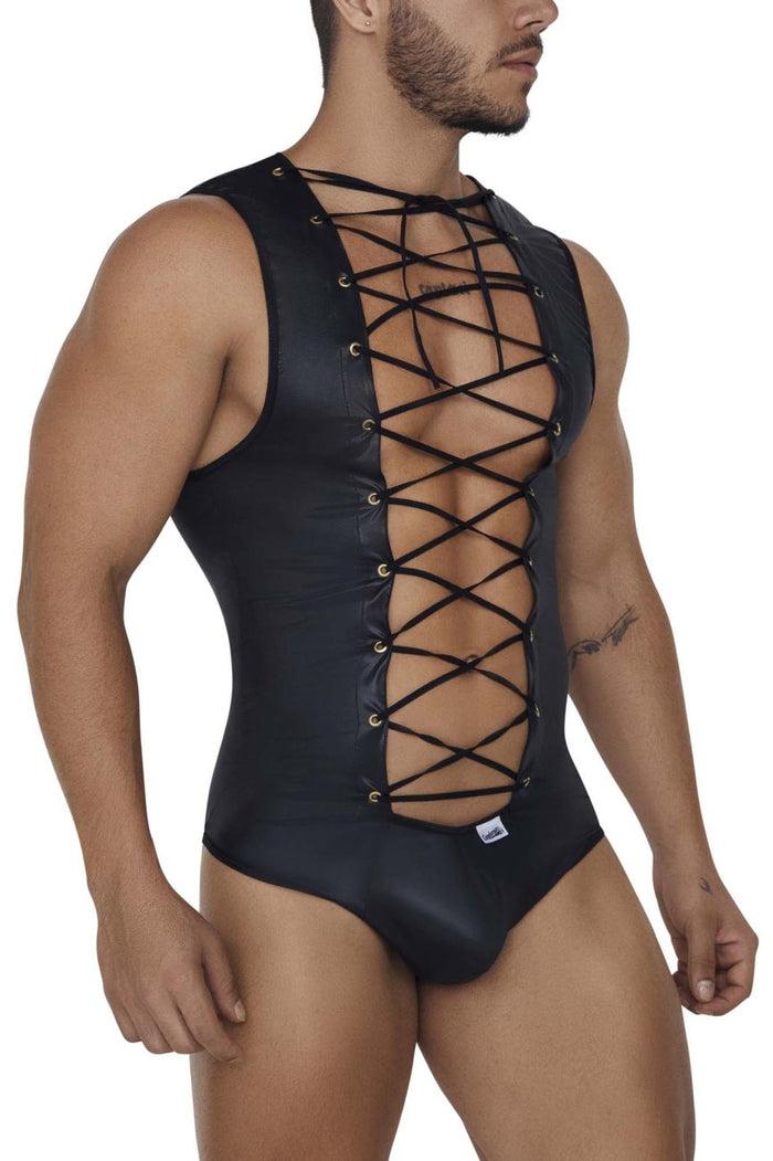 Clever Moda CandyMan 99694X Wrestling Bodysuit Color Black