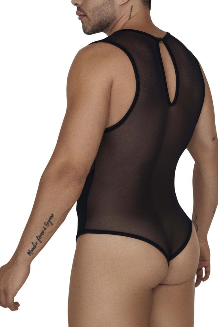 Clever Moda CandyMan 99699X Mesh Bodysuit Color Black