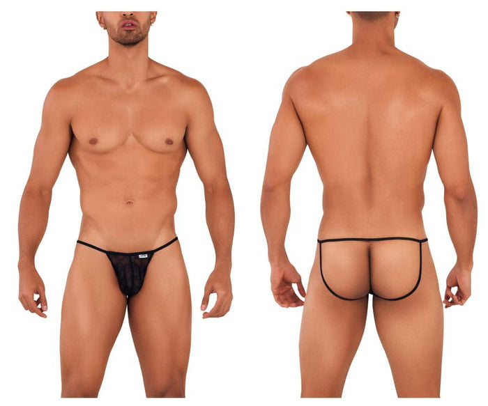 clever moda CandyMan 99709 Micro Lace Jockstrap Color Black