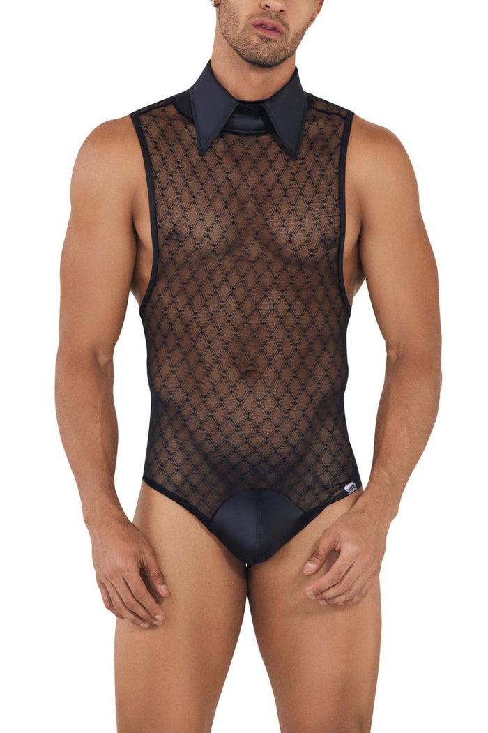 Clever Moda CandyMan 99720 Work-N-Play Bodysuit Color Black