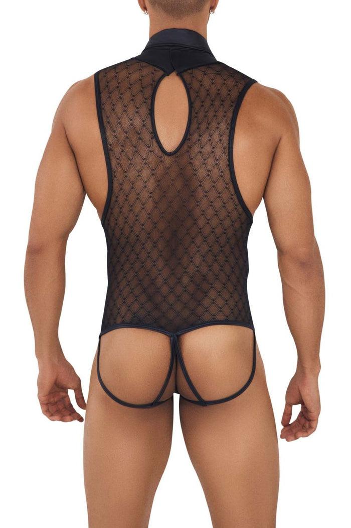 Clever Moda CandyMan 99720 Work-N-Play Bodysuit Color Black