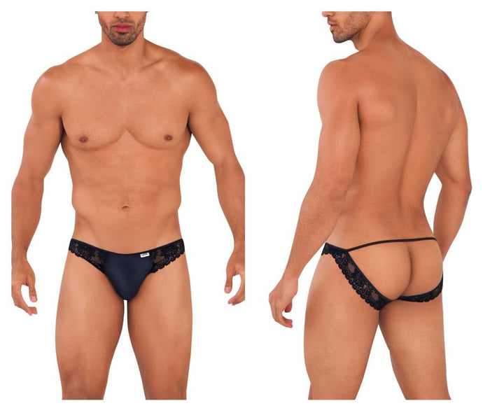 clever moda CandyMan 99721 Lace Jockstrap Color Black