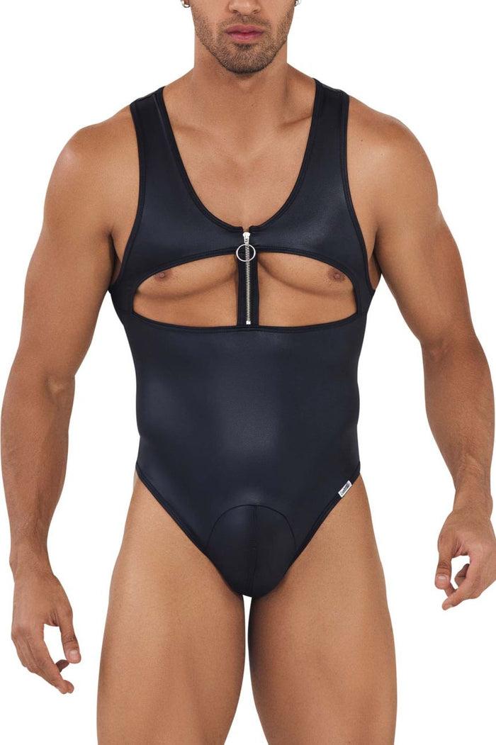 Clever Moda CandyMan 99728X Work-N-Play Bodysuit Color Black