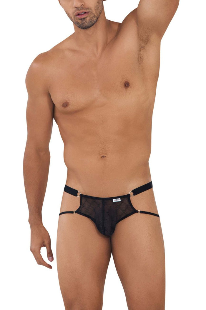 Clever Moda CandyMan 99730 Lace Jockstrap Color Black