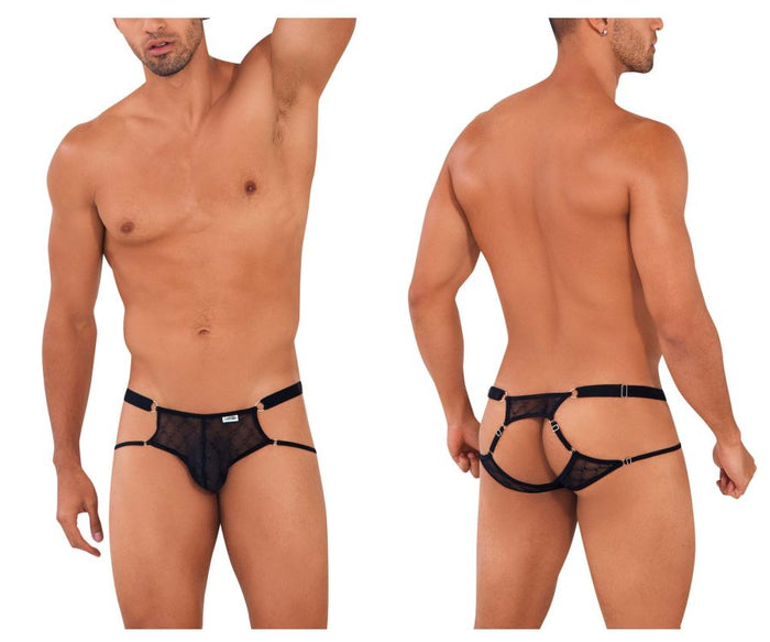 clever moda CandyMan 99730 Lace Jockstrap Color Black