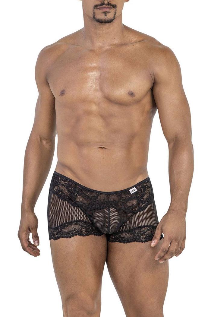 Clever Moda CandyMan 99779 Mesh Lace Trunks Color Black