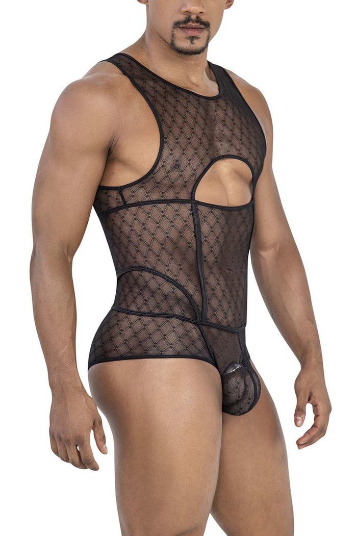 Clever Moda CandyMan 99794 Mesh Bodysuit Color Black