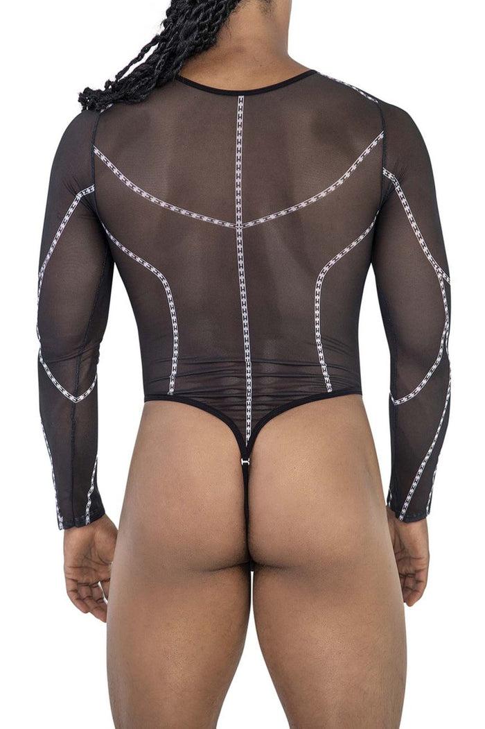 Clever Moda CandyMan 99816 Mesh Bodysuit Color Black