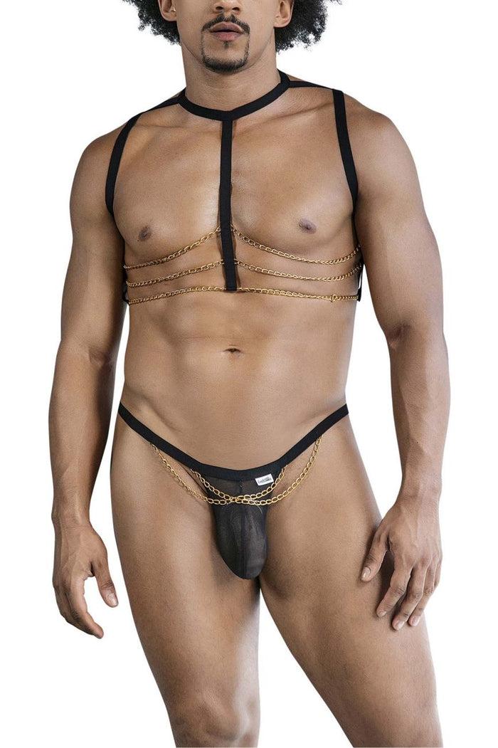 Clever Moda CandyMan 99818 Two Piece Outfit Color Black