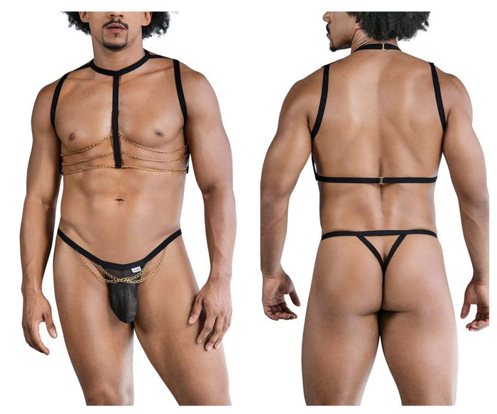 clever moda CandyMan 99818 Two Piece Outfit Color Black