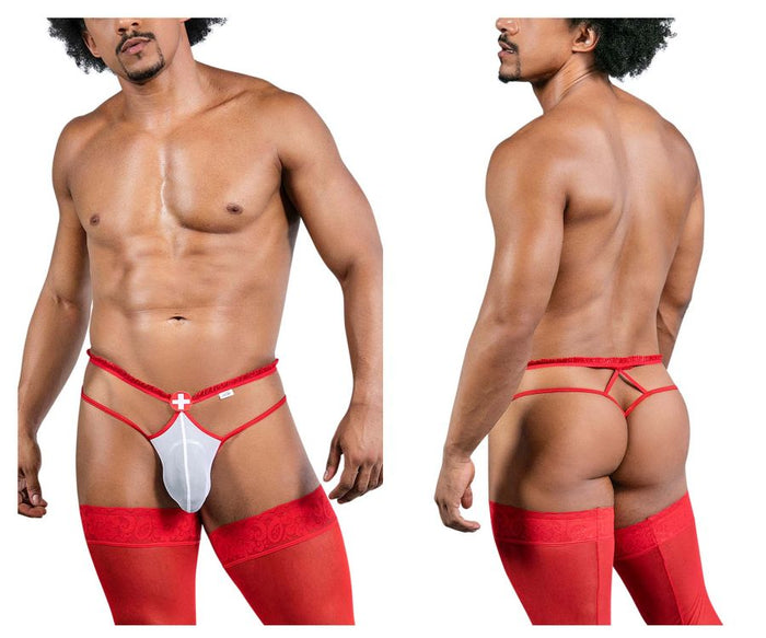 clever moda CandyMan 99833 Murse Thongs Color Red-White