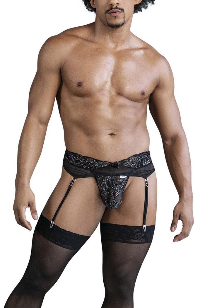 Clever Moda CandyMan 99837 Lace-Garter Outfit Color Black