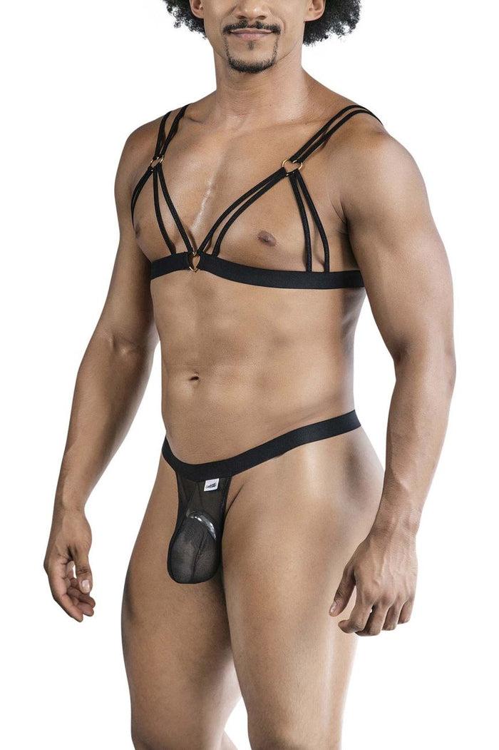 Clever Moda CandyMan 99838 Two Piece Outfit Color Black